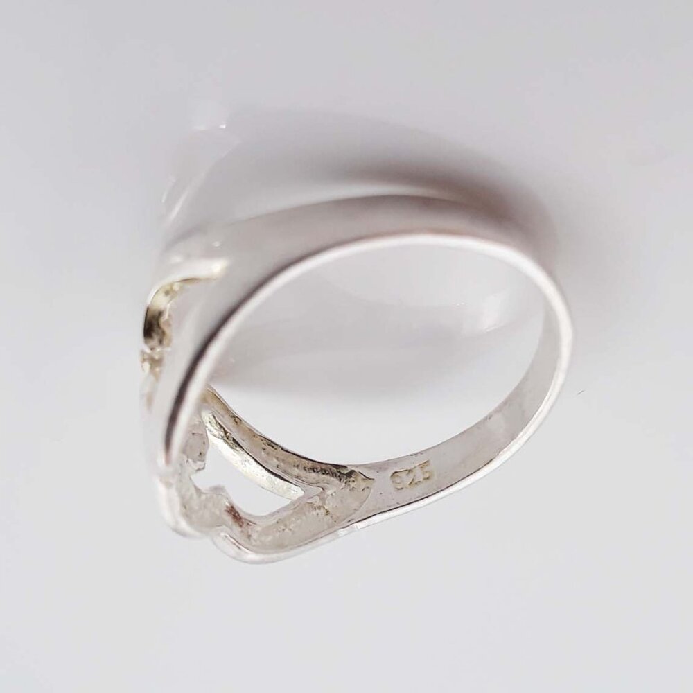 Sterling Silver Linked Hearts Ring - image 4